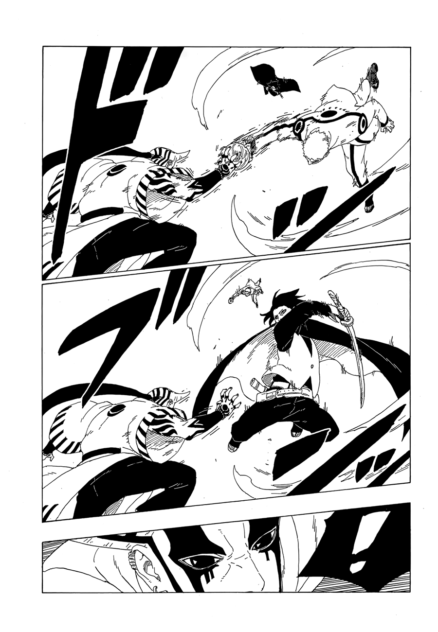 se o kishimoto deixasse de lado o roteiro forçado que ele cria em boruto sasuke seria invencível e teria derrotado o Ishiki 18